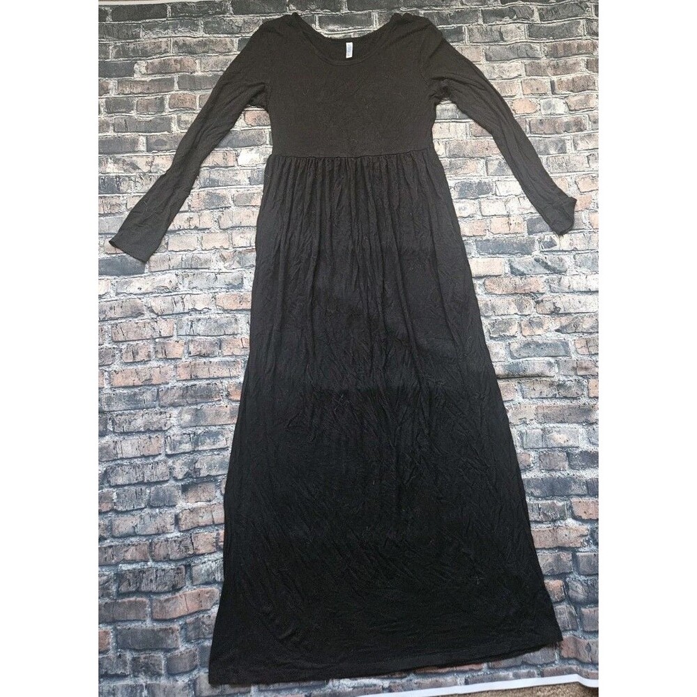 VIISHOW Black Maxi Dress Size Large Goth